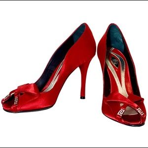Versace Satin Pumps Size 7